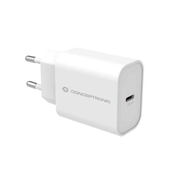 Conceptronic 2 PORT USB CHARGER WHITE PD 25W